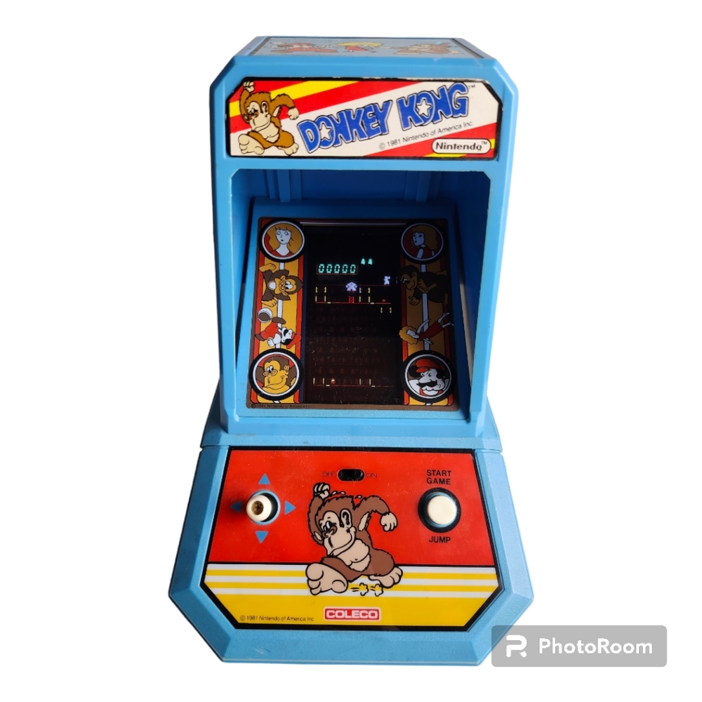 Vintage 1981 Nintendo America Coleco Donkey Kong Mini Arcade Table Game TESTED